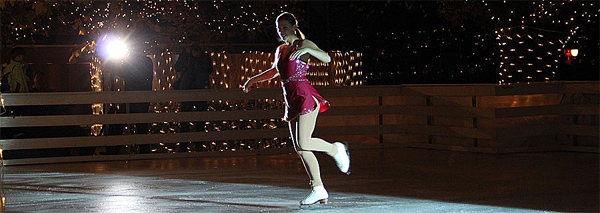 Ice skating with dinner at Lake Zurich