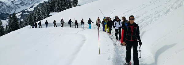 Schneeschuh- und Hüttenplausch in Adelboden
