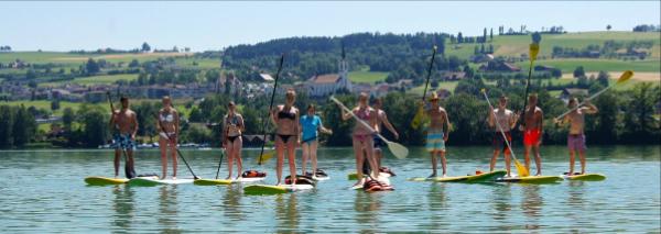 Stand Up Paddling und Windsurfen