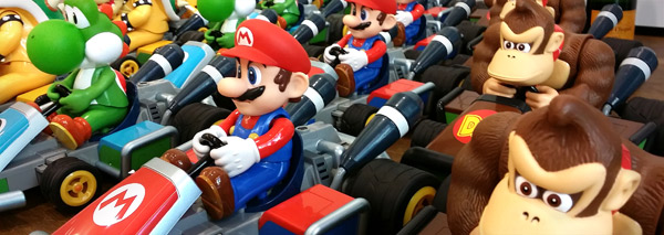 Voitures télécommandées Mario Kart - location animation