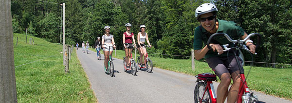 Balade plaisir en trottinette sur le Zugerberg