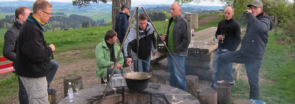 Waldfondue im Emmental