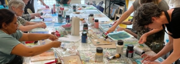 Teamworkshop zum Kunstdrucken