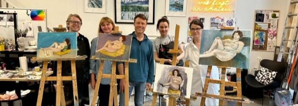 Teamworkshop zum Malen und Zeichnen