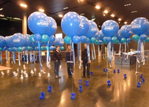 Création de décoration de ballons pour la fête de l'entreprise