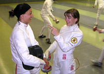 Fencing with a master