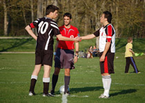 Tournoi de football animé par un modérateur