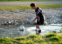 Tournoi de football animé par un modérateur