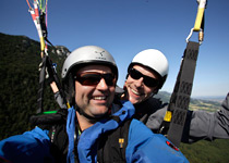 Vol en parapente comme passager