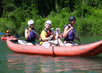 Canoeing in the Ticino