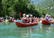 Tour en canoë Ticino