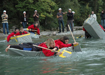 Build a boat out of cardboard