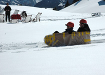 Build a sledge out of cardboard