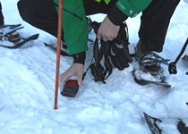 Snow shoe tour with an avalanche expert