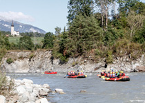 River rafting in Graubünden