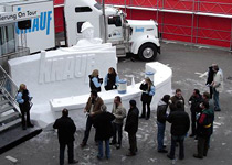 Building snow sculptures