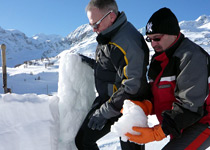 Building snow sculptures