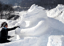 Schneeskulpturenbau