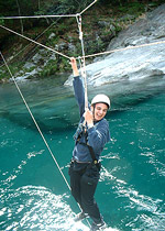 Rope bridge building