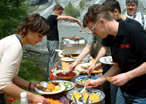 Trail dans le Grand Canyon de Suisse