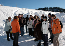 Winter drinks at the snow bar