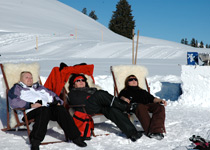 Winter drinks at the snow bar