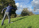 Disc Golf mit Frisbee und Körben