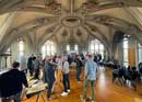 Fêter sur les toits de Berne dans la tour de la cathédrale