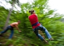 Zip wire in the Berner Oberland