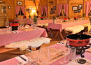 Fondue fun in the wooden chalet in Baden