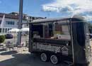 Food truck with top burgers