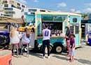 Homemade sweet and savory crêpes and coffee from the food truck