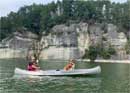 Hiking and canoeing on Lake Gruyère