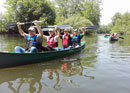 Excursion guidée en canoë - le plaisir sur l'eau