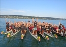 Team event on the dragon boat
