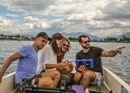 Chasse aux agents de bateaux à moteur sur le lac de Zurich