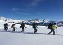 Randonnée en raquettes à neige avec fondue ou raclette