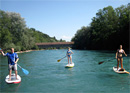 Stand Up Paddling auf der Aare