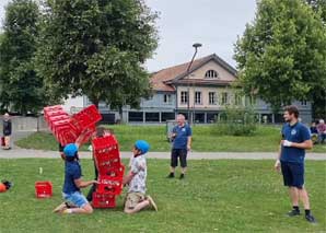 Compétition fun de bière