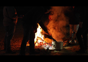 Underground adventure tour with team cooking