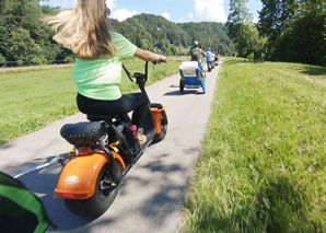 Mit dem Elektro-Scooter Fatboy durch das Tösstal