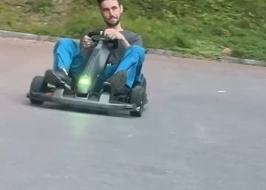 Mobile go-karts for company premises