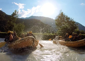 Descente en rafting sur la Simme