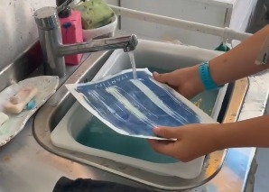 Kreativ-Workshop: Magische Bilder in Cyanblau